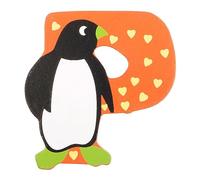 Lettera decorativa per nomi bambini nella stanzetta con animali lettera P