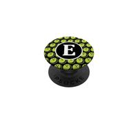 Lettera del nome iniziale del monogramma E modello di palla PopSockets PopGrip Adesivo