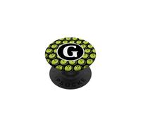 Lettera del nome iniziale del monogramma G modello di palla PopSockets PopGrip Adesivo