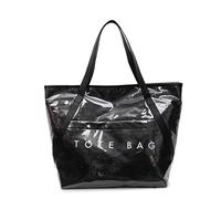 Lettera della borsa a tracolla del PVC All-Match ha stampato la carta kraft della borsa di, Nero , 205.00x80.00x115.00mm