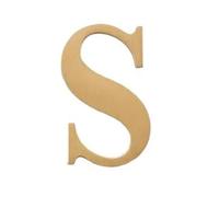 Lettera dell'alfabeto digitale per porta, 1 pezzo inglese autoadesivo in ottone, 46 mm, lettere dorate dalla A alla Z, numero civico, fai da te per la casa e la camera d'albergo (Lettera S)