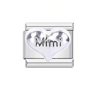 Lettera di Cuore in Acciaio Inox Per Braccialetti Con Infinite Possibilità Creative Regalo Unico Per Le Donne Braccialetto Della Lettera Di Cuore Offrire, Taglia unica, come descritto