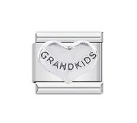 Lettera di Cuore in Acciaio Inox Per Braccialetti Con Infinite Possibilità Creative Regalo Unico Per Le Donne Braccialetto Della Lettera Di Cuore Offrire, Taglia unica, come descritto