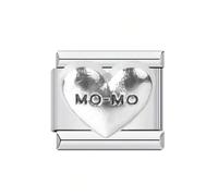Lettera di Cuore in Acciaio Inox Per Braccialetti Con Infinite Possibilità Creative Regalo Unico Per Le Donne Braccialetto Della Lettera Di Cuore Offrire, Taglia unica, come descritto