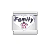 Lettera di Cuore in Acciaio Inox Per Braccialetti Con Infinite Possibilità Creative Regalo Unico Per Le Donne Braccialetto Della Lettera Di Cuore Offrire, Taglia unica, come descritto