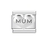 Lettera di Cuore in Acciaio Inox Per Braccialetti Con Infinite Possibilità Creative Regalo Unico Per Le Donne Braccialetto Della Lettera Di Cuore Offrire, Taglia unica, come descritto