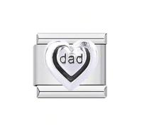 Lettera di Cuore in Acciaio Inox Per Braccialetti Con Infinite Possibilità Creative Regalo Unico Per Le Donne Braccialetto Della Lettera Di Cuore Offrire, Taglia unica, come descritto