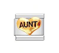 Lettera di Cuore in Acciaio Inox Per Braccialetti Con Infinite Possibilità Creative Regalo Unico Per Le Donne Braccialetto Della Lettera Di Cuore Offrire, Taglia unica, come descritto