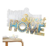 Lettera Di Stampi Epoxy Alfabeto - Grandi Stampi Alfabetssicone | Stampo In Resina Epoxy Capitale | Grandi Alfabeti In Silicone Stampo In Resina Shaping Decorazione Dei Principianti Che Scorre The