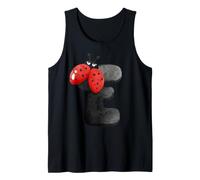 Lettera E Coccinella Carino Alfabeto vivaio Illustrazione Canotta