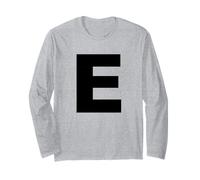 Lettera E - Costume Coordinato per Halloween e spettacoli drammatici Maglia a Manica