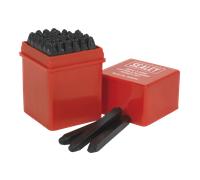 Lettera e Numero Punzone Set 36pc 2.5mm - Sealey AK8296 Nuovo