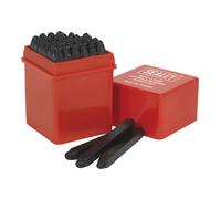 Lettera e Numero Punzone Set 36pc 2.5mm - Sealey AK8296 Nuovo