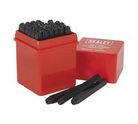 Lettera e Numero Punzone Set 36pc 4mm - Sealey AK9296 Nuovo