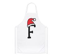 Lettera F Natale Cappello Chef Grembiule Rosso Babbo Bambini Alfabeto Cucinare