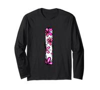 Lettera Floreale I Bright Bloom Alfabeto Design Maglia a Manica