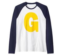 Lettera G Chipmunk Gruppo Corrispondente Halloween Costume Cosplay Maglia con Maniche Raglan