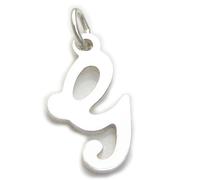 Lettera G iniziale charm in argento sterling .925 x1 lettere iniziali charms