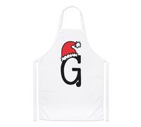 Lettera G Natale Cappello Chef Grembiule Rosso Babbo Bambini Alfabeto Cucinare