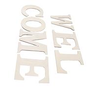 Lettera Grande in Legno, 7 Pezzi Cartello di Benvenuto Compensato Spessore 2 Mm Decorazioni per Feste Non Verniciate Forniture Lettere in Legno di Benvenuto Lettere Decorative