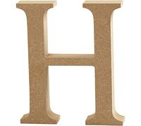 Lettera, H: 8 cm, MDF, H, 1 pezzo