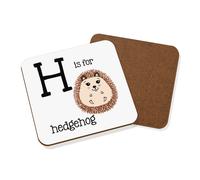 Lettera H Is Per Riccio Sottobicchiere - Divertente Alfabeto