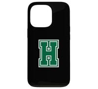 Lettera H Monogramma Verde Iniziale Custodia per iPhone 13 Pro