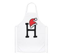 Lettera H Natale Cappello Chef Grembiule Rosso Babbo Bambini Alfabeto Cucinare