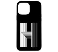Lettera H Retro Capitale Alfabeto Custodia per iPhone 13 Pro Max