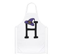 Lettera H Streghe Mago Cappello Chef Grembiule Halloween Alfabeto Cucinare