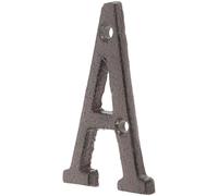 Lettera in Ferro Vintage Europea Nera per Segnaletica Esterna