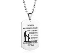 Lettera inglese Tag a mio figlio famiglia serie collana madre figlio collana in acciaio inox distintivo militare