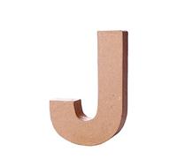 Lettera J carta maache con volume alt. 10 cm. spessore 1,7 cm.