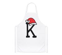 Lettera K Natale Cappello Chef Grembiule Rosso Babbo Bambini Alfabeto Cucinare