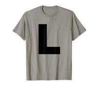 Lettera L - Costume Coordinato per Halloween e spettacoli teatrali Maglietta