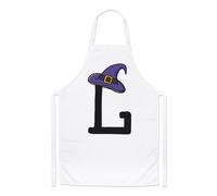 Lettera L Streghe Mago Cappello Chef Grembiule Halloween Alfabeto Cucinare