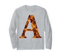 Lettera monogramma Un Modello Senza giunture di Guscio di Maglia a Manica