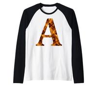 Lettera monogramma Un Modello Senza giunture di Guscio di Maglia con Maniche Raglan