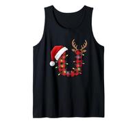 Lettera Natalizia a Forma di U, Motivo: Babbo Natale e Ren Canotta