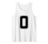 Lettera O Big Bold Capital Varsity Alphabet Monogram Canotta