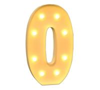 Lettera O decorativa con luce a LED, 100 cm, con mosaico, per compleanni, matrimoni, feste, San Valentino