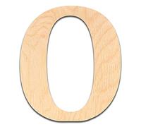 Lettera O in legno da 15,2 cm - Questa lettera in legno da 15,2 cm è pronta per essere dipinta o decorata. per cartelli, decorazioni da parete per la casa, decorazione per ufficio, decorazione da