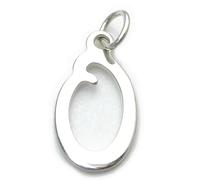 Lettera O iniziale charm in argento sterling .925 x1 lettere iniziali charms