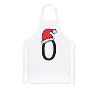 Lettera O Natale Cappello Chef Grembiule Rosso Babbo Bambini Alfabeto Cucinare