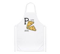 Lettera P Is Per Pizza Chef Grembiule - Veloce Cibo Alfabeto Divertente Cucinare