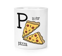Lettera P Is Per Pizza Trucco Pennello Matita Pentola - Divertente Veloce Cibo