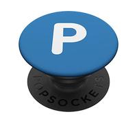 Lettera P maiuscola alfabeto monogramma iniziale P PopSockets PopGrip Adesivo