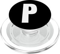 Lettera P maiuscola grassetto alfabeto corrispondente monogramma PopSockets PopGrip per MagSafe