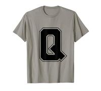 Lettera Q Big Bold Capital Varsity Alphabet Monogram Maglietta