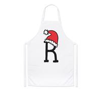 Lettera R Natale Cappello Chef Grembiule Rosso Babbo Bambini Alfabeto Cucinare
